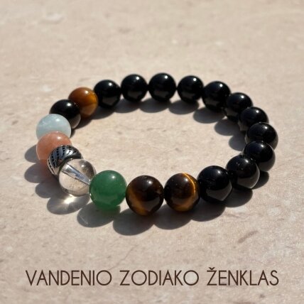 Natūralių mineralų apyrankė vandenio zodiako ženklo atstovui 1 Natūralių mineralų apyrankė vandenio zodiako ženklo atstovui 1