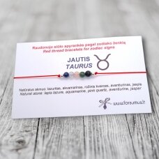 Red thread bracelet for Taurus zodiac sign