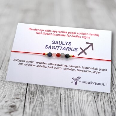 Red thread bracelet for Sagittarius zodiac sign 2